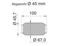 Flexrohr, Abgasanlage