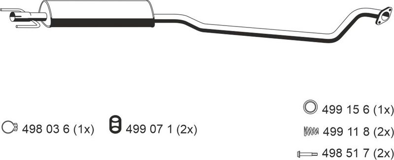 Mittelschalldämpfer
