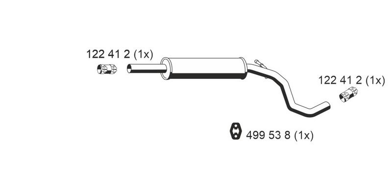 Mittelschalldämpfer