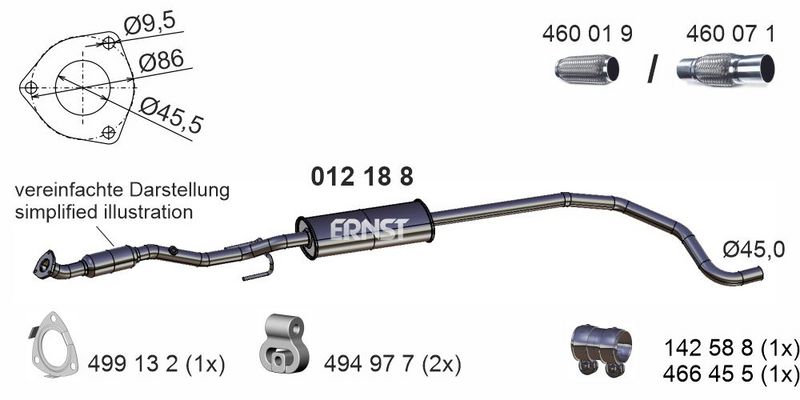 Mittelschalldämpfer