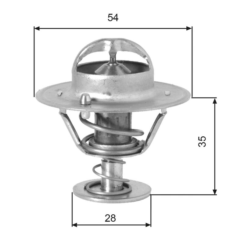 Thermostat, Kühlmittel