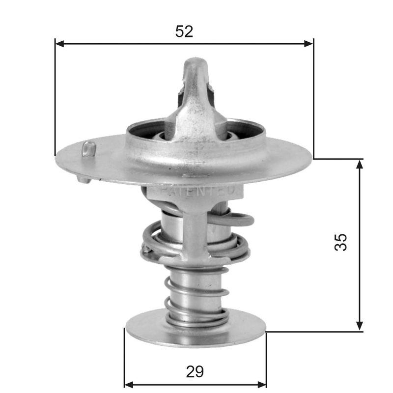 Thermostat, Kühlmittel
