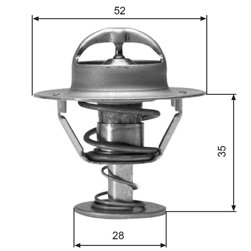 Thermostat, Kühlmittel