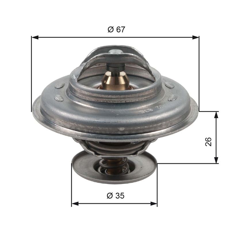 Thermostat, Kühlmittel