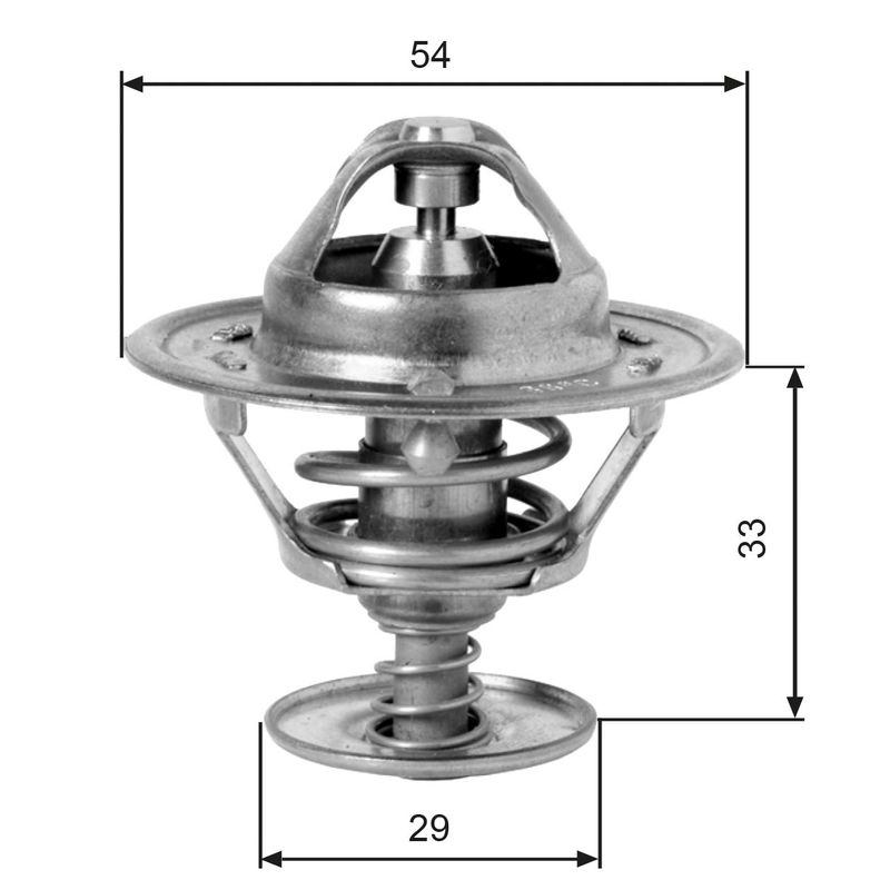 Thermostat, Kühlmittel