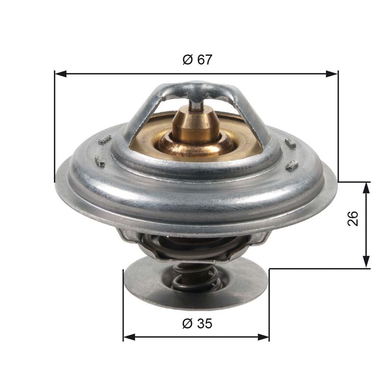 Thermostat, Kühlmittel