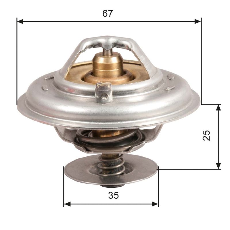 Thermostat, Kühlmittel