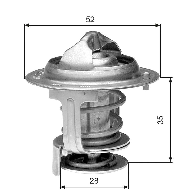 Thermostat, Kühlmittel