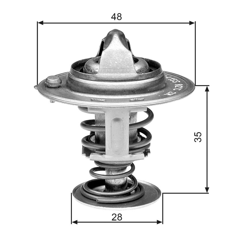 Thermostat, Kühlmittel