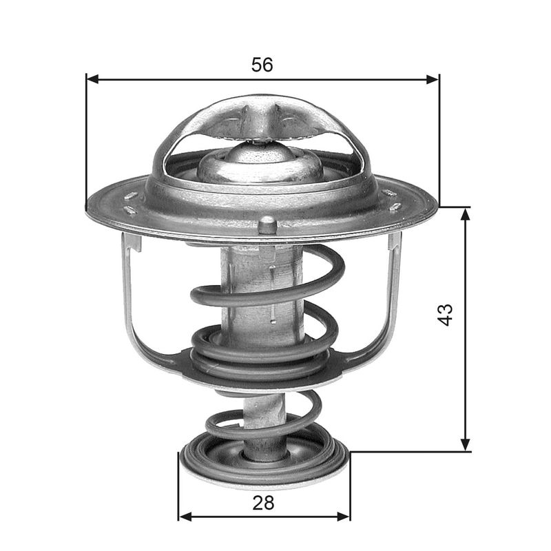 Thermostat, Kühlmittel