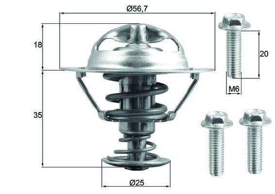 Thermostat, Kühlmittel