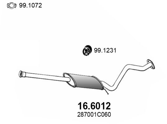 Mittelschalldämpfer
