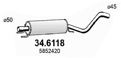 Mittelschalldämpfer
