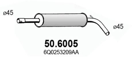 Mittelschalldämpfer
