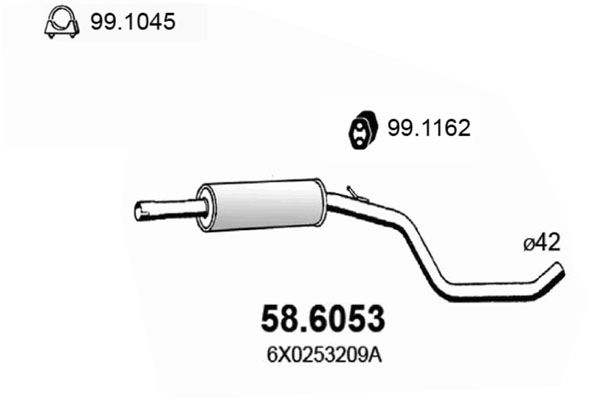Mittelschalldämpfer