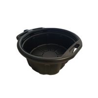 Plastic Oil Drain Pan 15 Liter Black