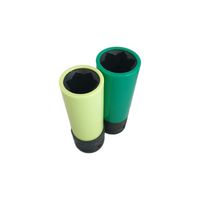 Impact socket set for wheel bolts